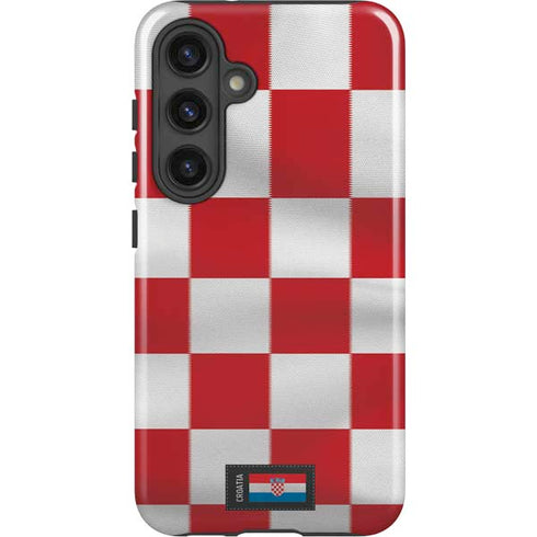 Croatia Soccer Flag Galaxy S24 Plus Impact Case